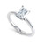 Vienna: Radiant Cut Diamond Solitaire Ring .2ct Genuine Diamond