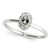 Madrid: Exquisite Oval Diamond Solitaire Ring .3ct Old Mine Cut Diamond