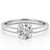 Isabella: Solitaire Diamond Wedding Ring .1ct Round Cut Diamond