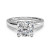 Victoria: Cushion Cut Diamond Solitaire Ring .3.00ct Natural Diamond