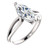 Madrid: Exquisite Marquise Diamond Solitaire Ring .2.50ct VS1 Clarity F Color