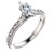 Vienna: Milgrain Diamond Solitaire Ring .1.50ct Marquise Diamond