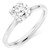 Paris: Exquisite Solitaire Engagement Ring .3.00ct Round Cut Diamond