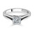 Madrid: Exquisite Cushion Cut Diamond Solitaire Ring .1.75ct Natural Diamond