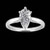 Paris: Exquisite Pear Diamond Solitaire Ring .2.5ct Pear Cut Diamond