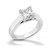 Diana: Exquisite Princess Cut Diamond Solitaire Ring .1.51ct Natural Diamond