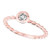 Isabella: Anel de diamante solitário requintado, diamante brilhante redondo de 0,30 ct