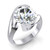 Victoria: Statement Solitaire Ring .5ct Round Brilliant Diamond