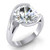 Vienna: Tension .Style Solitaire Ring