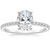 Vienna: Oval Diamond Solitaire Ring With Accents .2.50ct Natural Diamonds