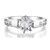 Isabella: Solitaire Engagement Ring With Accents .2.00ct Natural Diamond