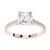 Isabella: Cushion Cut Diamond Solitaire Ring .3.25ct Center Diamond