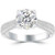 Victoria: Regal Solitaire Ring With Accent Diamonds .4.00ct Round Brilliant Diamond
