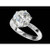 Vienna: Solitaire Engagement Ring With Accent Diamonds .2.65ct Round Brilliant Center