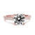 Florence: Exquisite Rose Gold Engagement Ring .2.50ct Round Brilliant Diamond