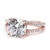 Isabella: Exquisite Solitaire Ring With Accents .3.00ct Natural Diamond