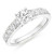Madrid: Exquisite Diamond Wedding Ring .3.00ct Round Cut Diamond