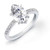 Victoria: Regal Solitaire Ring With Accent Diamonds .3.50ct Marquise & Round Diamonds
