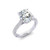 Victoria: Exquisite Oval Solitaire Ring With Hidden Halo .3.50ct Oval Diamond