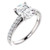 Isabella: Exquisite Diamond Engagement Ring .2.60ct Oval Cut Diamond