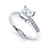 Isabella: Princess Cut Diamond Ring .3ct Natural Diamond
