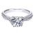 Madrid: Exquisite Diamond Solitaire Ring With Accents .1.05ct Natural Diamond