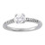 Victoria: Diamond Solitaire Ring With Accents .1.12ct Brilliant