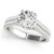 Vienna: Diamond Solitaire Ring With Accents .1.50ct Round Brilliant Diamond