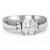 Victoria: Cushion & Round Cut Diamond Ring .2.80ct Total