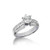 Vienna: Luxury Diamond Solitaire Ring With Accents .2.01ct Round Brilliant Diamond