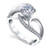 Isabella: Solitaire forlovelsesring med aksentdiamanter .3.50ct Center Diamond