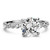 Victoria: Solitaire Ring With Accent Diamonds .1.96ct Round Brilliant Diamond