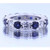 Vienna: Sapphire And Diamond Eternity Band .4.80ct Round AAA Blue Sapphires