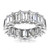 Victoria: Exquisite Diamond Eternity Band .7.50ct Emerald Cut Diamonds