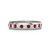Victoria: Ruby And Diamond Eternity Band .2.50ct Total Gemstone Weight