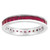 Vienna: Princess .Cut Ruby Eternity Band