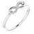 Isabella: Infinity Diamond Promise Band .1.00ct Natural Diamond