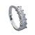 Vienna: Princess Cut Diamond Half .Eternity Band