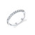 Vienna: Diamond Half Eternity Band .0.55ct Round Cut Diamonds
