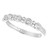 Vienna: Half Eternity Diamond Band .0.25ct Round Brilliant Diamonds