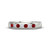 Madrid: Exquisite Ruby & Diamond Half .Eternity Band