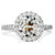 Victoria: Halo Diamond Ring .7ct Round Old Cut Diamond