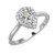 Victoria: Exquisite Halo Ring With Old Mine Cut Diamond .4.50ct Pear & Round Diamonds