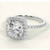 Vienna: Cushion Cut Diamond Halo Ring .3.00ct Natural Diamond