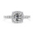Madrid: Exquisite Halo Ring With Cushion .Cut Diamond