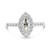 Victoria: Majestic Halo Engagement Ring .4.50ct Marquise Old Mine Cut Diamond