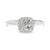 Vienna: Halo Diamond Anniversary Ring .3.50ct Cushion Old Mine Cut Diamond