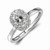 Victoria: Antique .Inspired Diamond Halo Ring