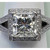 Paris: Exquisite Diamond Halo Engagement Ring .7.50ct Princess Cut Diamond