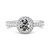 Madrid: Exquisite Halo Ring With Old Cut Diamond .4.50ct Round Diamond